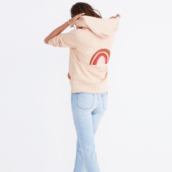 Embroidered Rainbow Hoodie Madewell - Picture 4 of 7